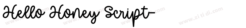 Hello Honey Script字体转换
